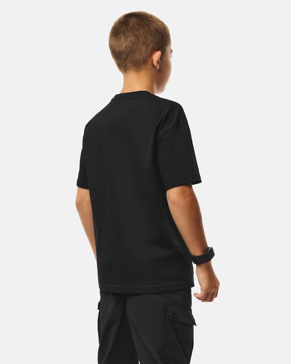 T-shirt grafica Adventus per bambini nera