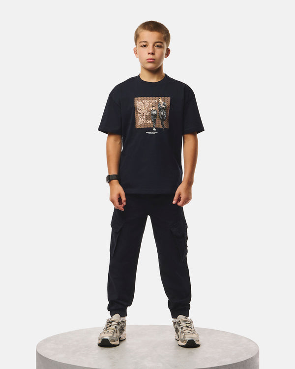 Kids Pater Graphic T-Shirt Navy