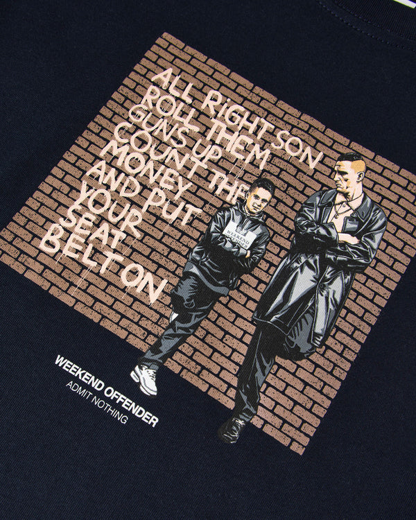 T-shirt Pater grafica da bambino blu navy