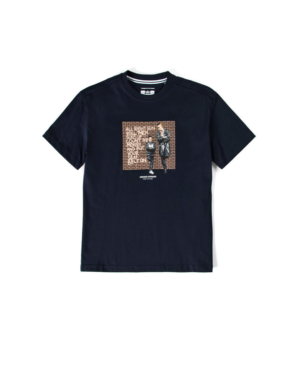 T-shirt Pater grafica da bambino blu navy