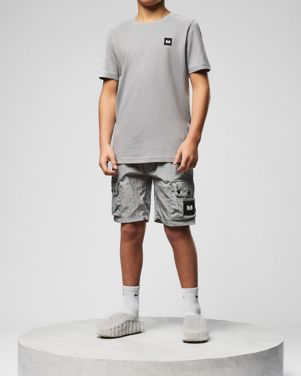 Pantaloncini cargo Zemmouri per bambini grigio fumo