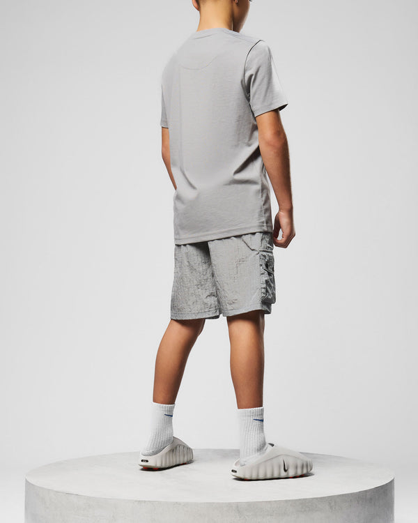 Pantaloncini cargo Zemmouri per bambini grigio fumo