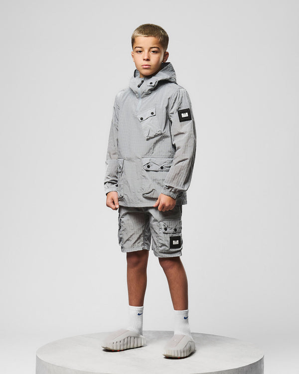 Pantaloncini cargo Zemmouri per bambini grigio fumo