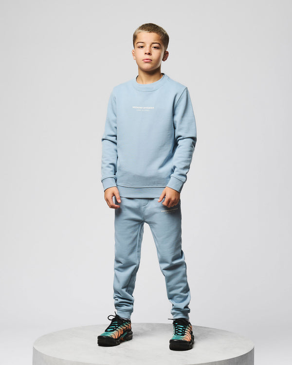 Raval Kinder-Sweatshirt Blau Turmalin/Weiß