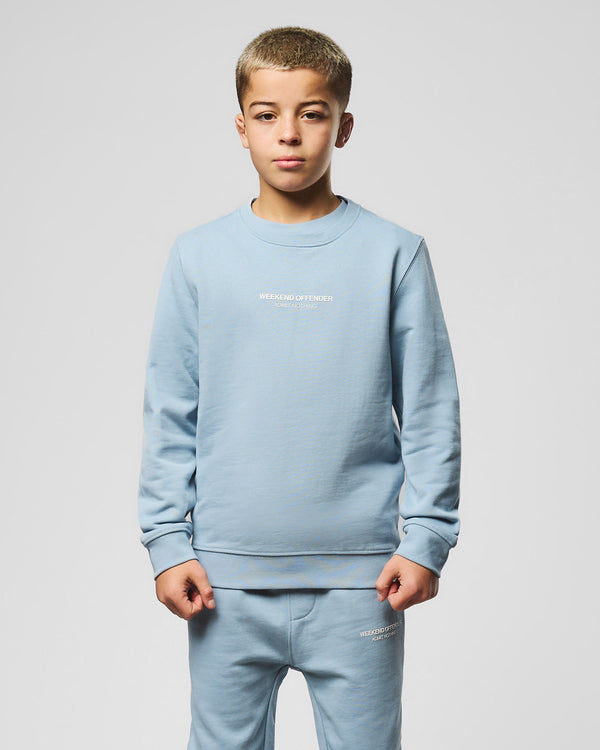 Raval Kinder-Sweatshirt Blau Turmalin/Weiß