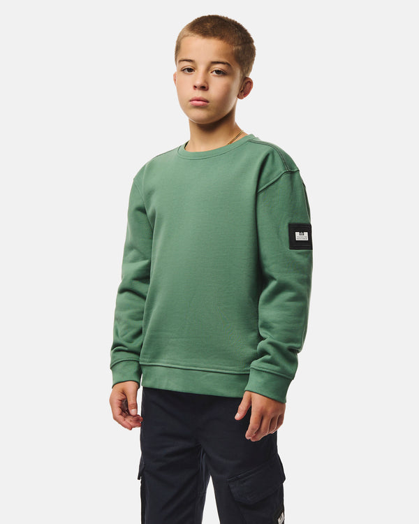 Felpa Thunder per bambini verde timo