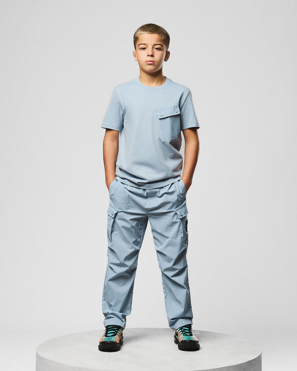 Maglietta Adrar per bambini blu tormalina