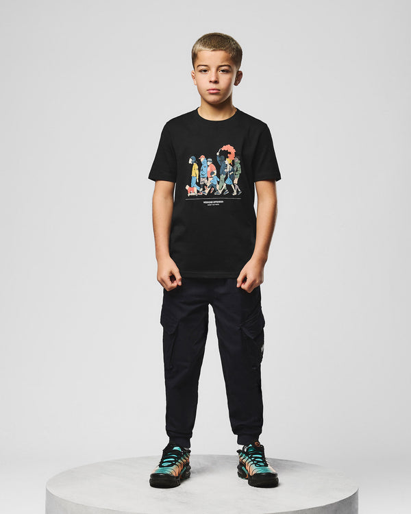 Pantaloni cargo Pianemo per bambini blu navy