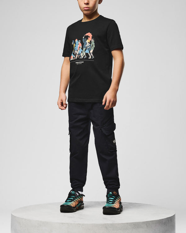 Pantaloni cargo Pianemo per bambini blu navy