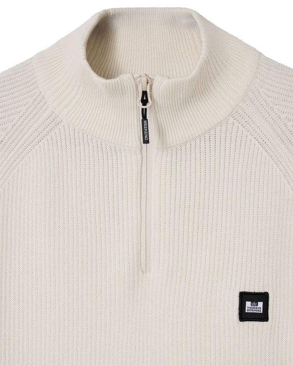 Isser Quarter Zip Jumper Ivory