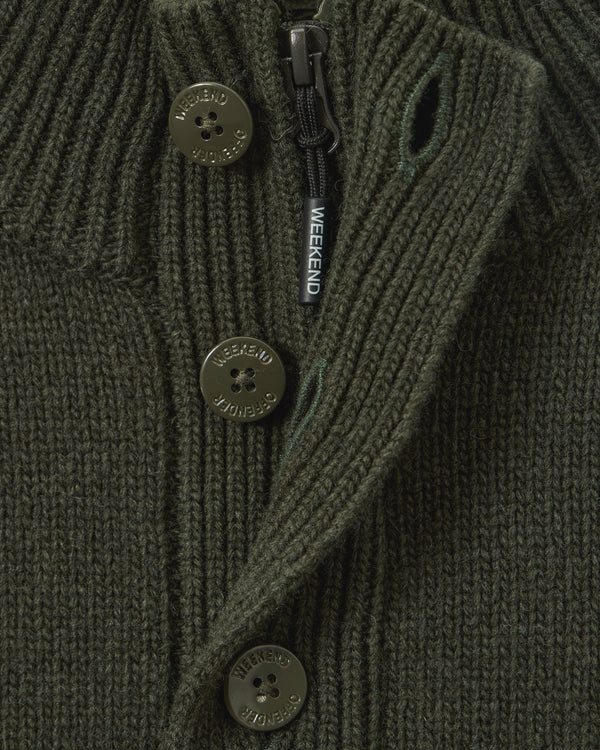 Castillos Wool Jumper Black Forest Green