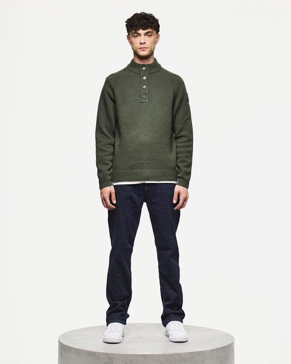 Castillos Wool Jumper Black Forest Green
