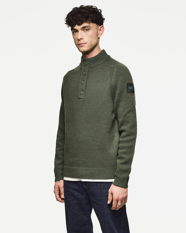 Castillos Wool Jumper Black Forest Green