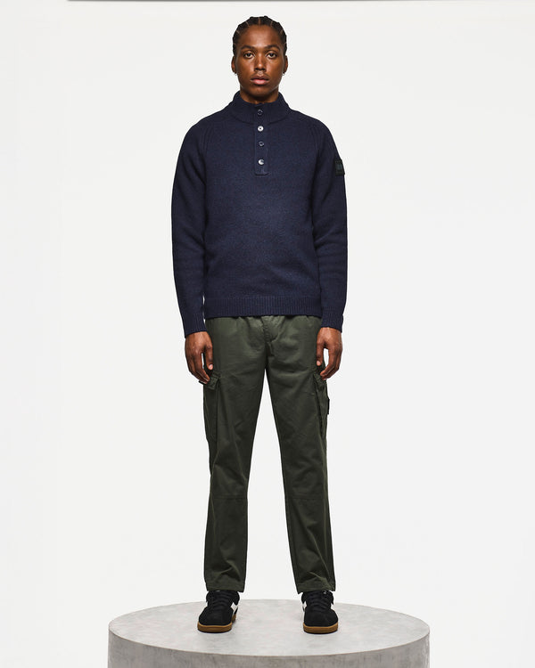 Castillos Wollpullover Marineblau