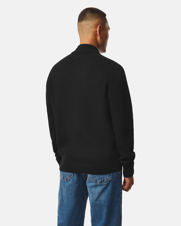 Gamston Wool Cardigan Black