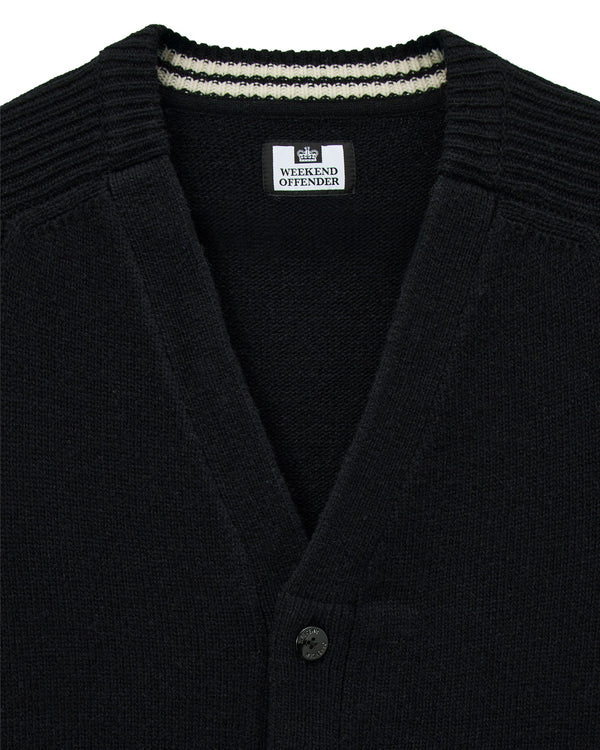 Lauda Wool Cardigan Black