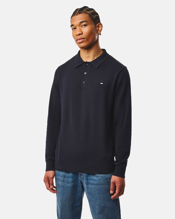McNamara Knitted Polo Navy