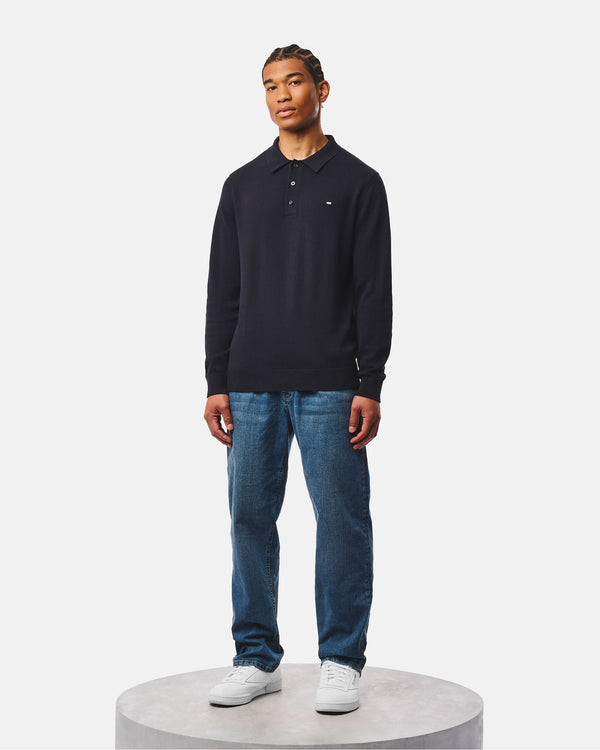 McNamara Knitted Polo Navy