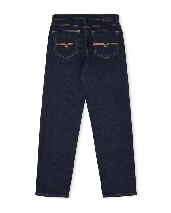 Loose Fit Jeans aus Denim in dunkler Spülung
