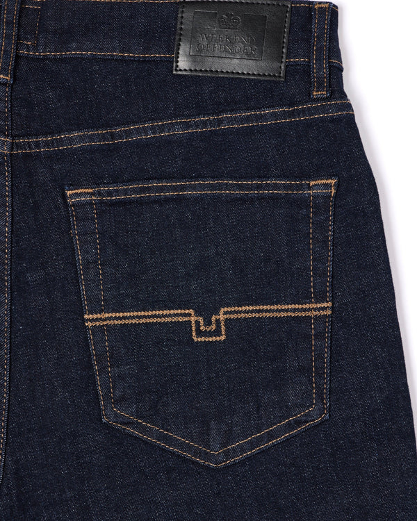 Loose Fit Jeans aus Denim in dunkler Spülung
