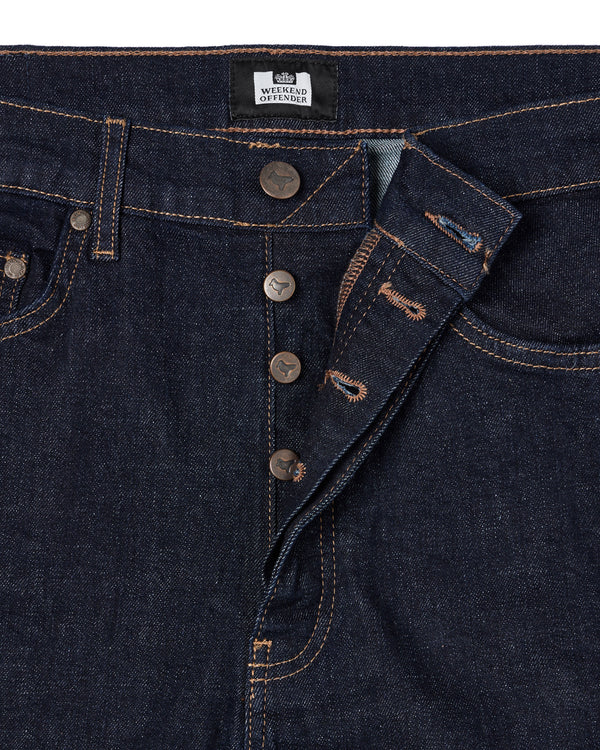 Loose Fit Jeans aus Denim in dunkler Spülung