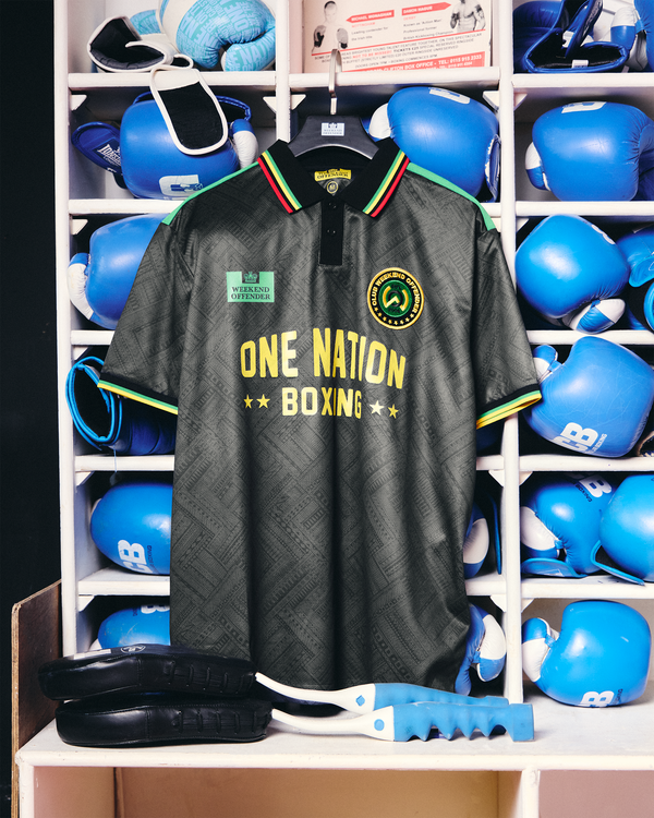 One Nation Football Shirt Black