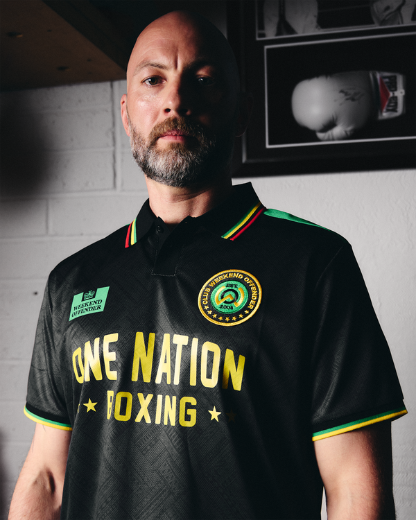 One Nation Football Shirt Black
