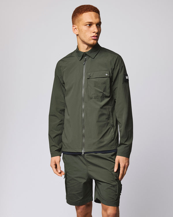 Southbank Over-Shirt Black Forest Green