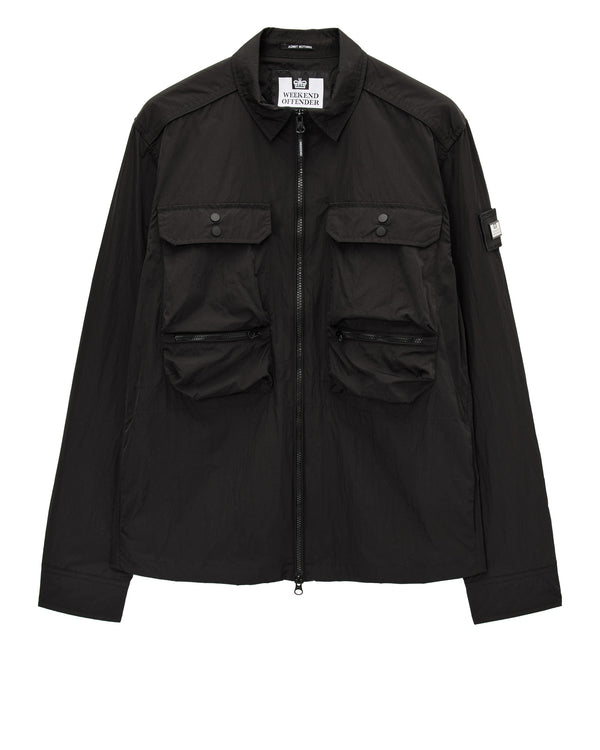 Taglie Forti - Maglietta Over-Shirt Shields Nera