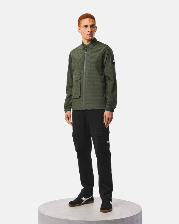 Vinnie Overshirt Black Forest Green