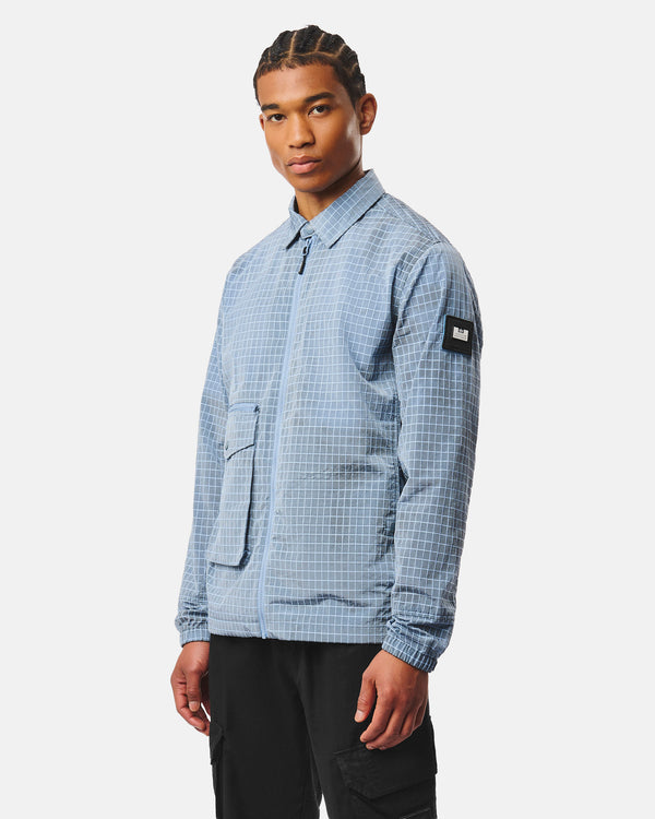 Vinnie Overshirt Peruanisch Blau