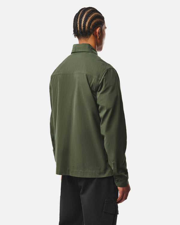 Pancho Over-Shirt Black Forest Green