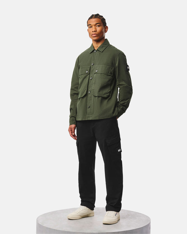 Pancho Over-Shirt Black Forest Green