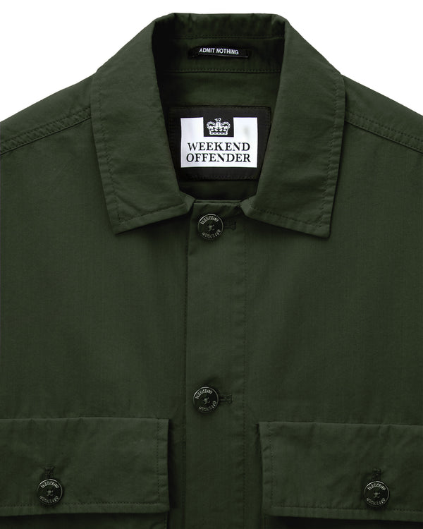 Pancho Over-Shirt Black Forest Green