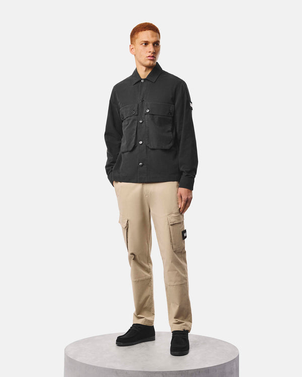 Pancho Over-Shirt Black