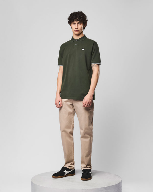 Polo Sakai Nero Verde Foresta