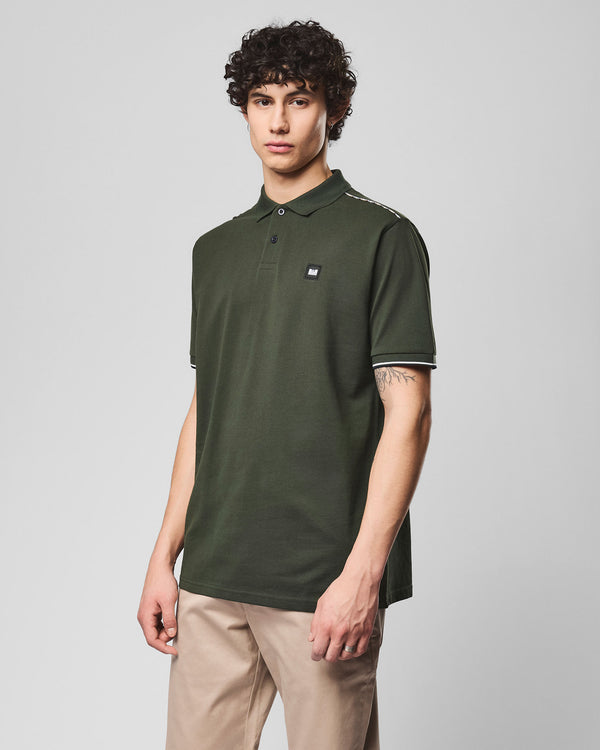 Polo Sakai Nero Verde Foresta