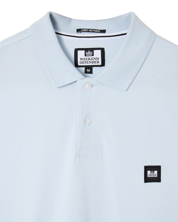 Übergröße – Heathcote Poloshirt Himmelblau