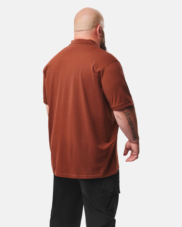 Plus Size - Heathcote Polo Shirt Brick