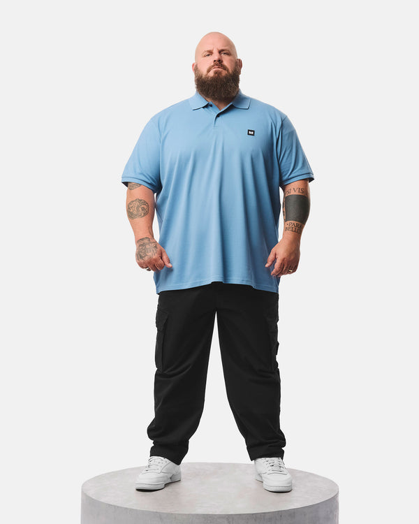 Plus Size - Heathcote Polo Shirt Peruvian Blue
