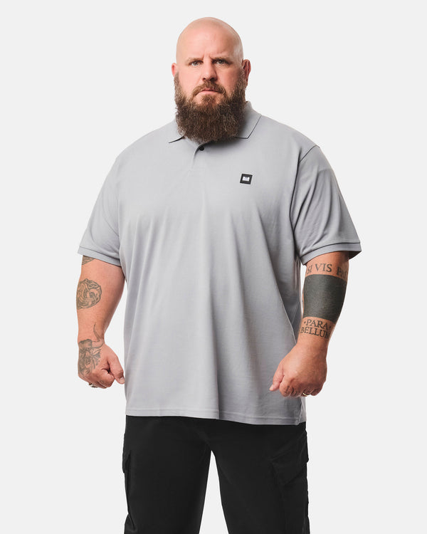 Plus Size - Heathcote Polo Shirt Smokey Grey