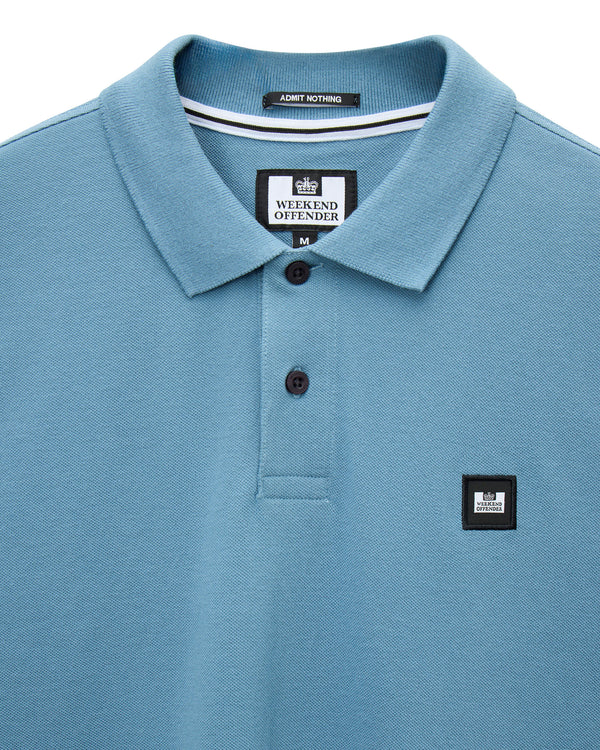 Plus Size - Heathcote Polo Shirt Peruvian Blue