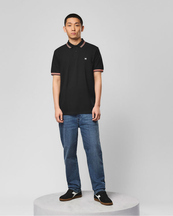 Levanto Poloshirt Schwarz/Koralle