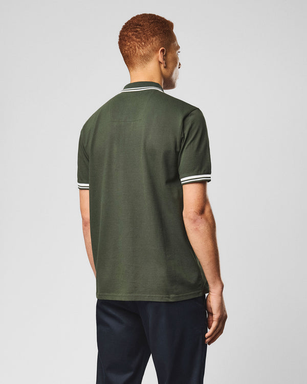 Levanto Poloshirt Schwarzwaldgrün/Geister