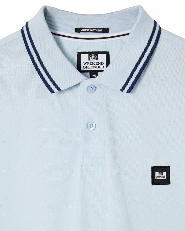 Levanto Polo Shirt Sky Blue/Dark Sapphire Blue
