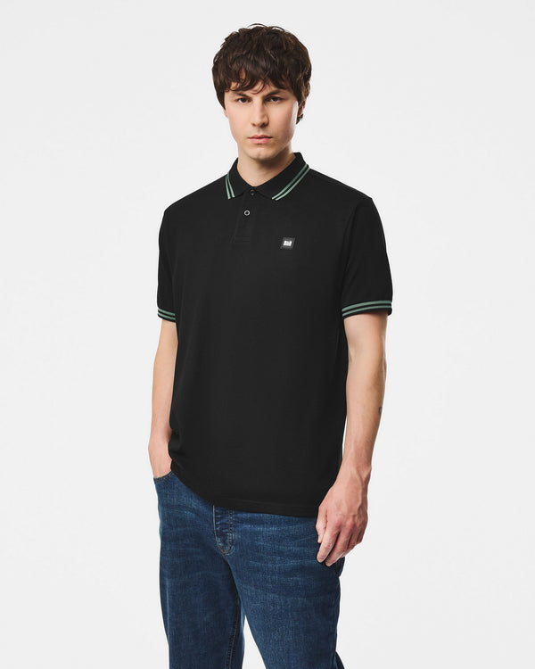 Levanto Polo Shirt Black/Thyme Green