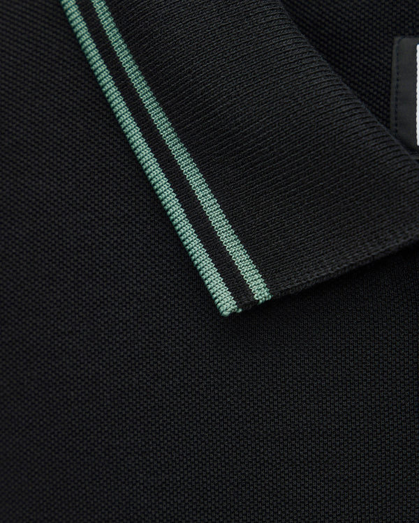 Levanto Polo Shirt Black/Thyme Green