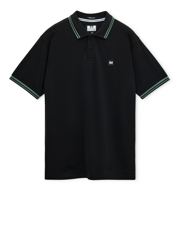 Levanto Polo Shirt Black/Thyme Green