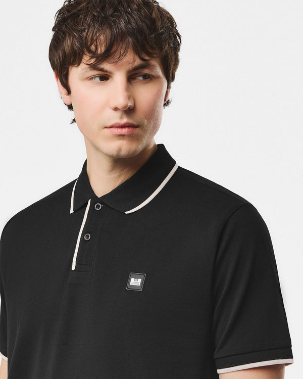 Cadwell Polo-Shirt Schwarz/Calcium
