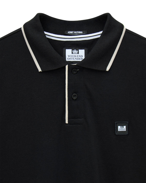 Cadwell Polo-Shirt Schwarz/Calcium